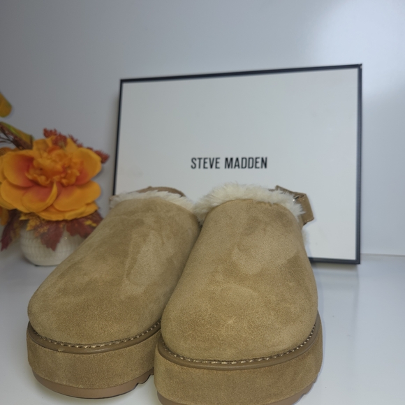 Steve Madden Shoes - Steve Madden Tan Suede Slip-On Shoes